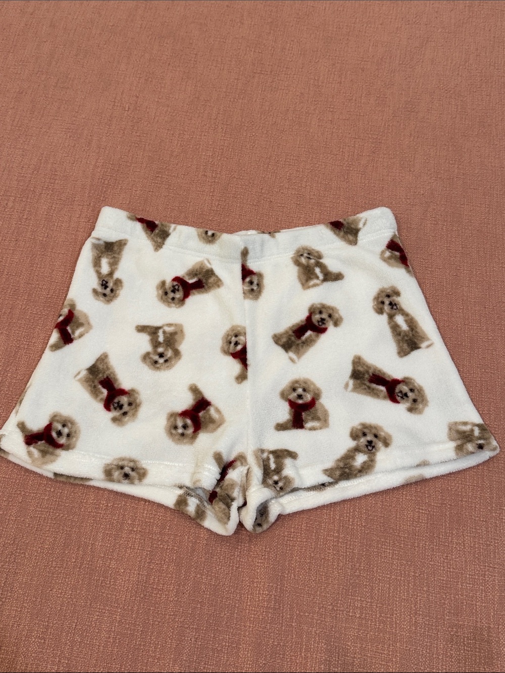 Fuzzy Puppy Print wm’s XL Pajama Shorts
